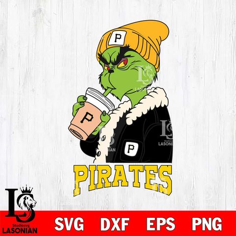 Pittsburgh Pirates Grinch Bougie Football Svg Eps Dxf Png File, Digital Download, Instant Download