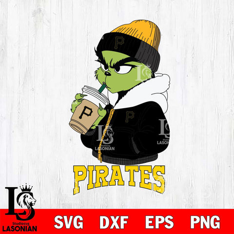 Pittsburgh Pirates Grinch Bougie Sport Svg Eps Dxf Png File, Digital Download, Instant Download