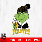 Pittsburgh Pirates Grinch Cofffe Christmas Cut Files Cricut, Svg Dxf Eps Png file , Silhouette