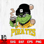 Pittsburgh Pirates Grinch Cofffe Hoodie Cut Files Cricut, Svg Dxf Eps Png file , Silhouette