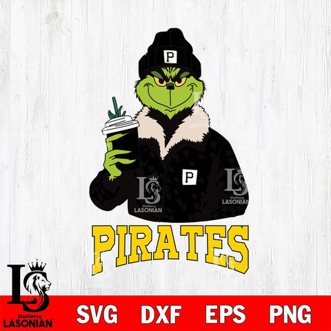 Pittsburgh Pirates Grinch Leopard Svg Eps Dxf Png File, Digital Download, Instant Download