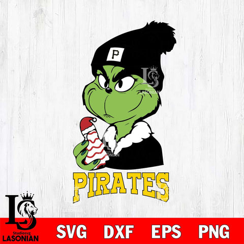 Pittsburgh Pirates Grinch Tree Cake Svg Eps Dxf Png File, Digital Download, Instant Download