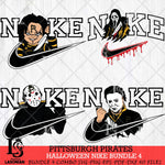 Pittsburgh Pirates Halloween Nike MLB Bundle 4 Svg Eps Dxf Png File, Digital Download, Instant Download