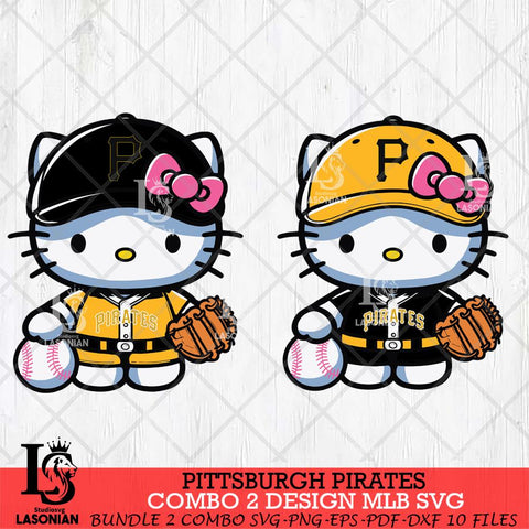 Pittsburgh Pirates Hello Kitty Bundle 2 SVG Svg Eps Dxf Png File, Digital Download, Instant Download