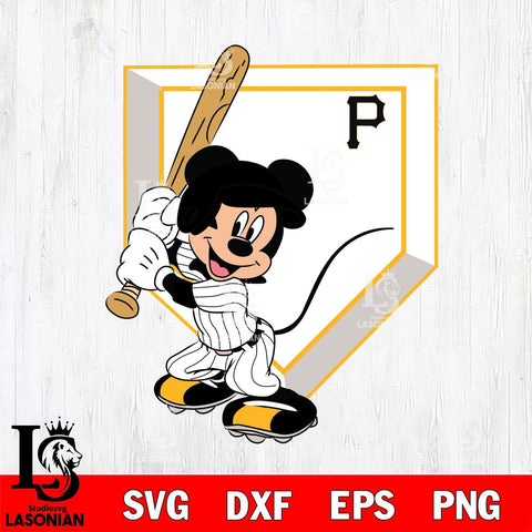 Pittsburgh Pirates Mickey 3 Svg Eps Dxf Png File, Digital Download, Instant Download