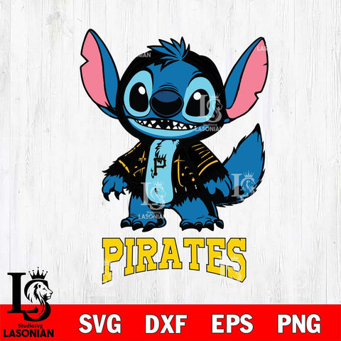 Pittsburgh Pirates Stitch Halloween Svg Eps Dxf Png File, MLB svg, Digital Download, Instant Download