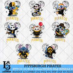 Pittsburgh Pirates Stitch Halloween Bundle MLB Svg Eps Dxf Png File, Digital Download, Instant Download