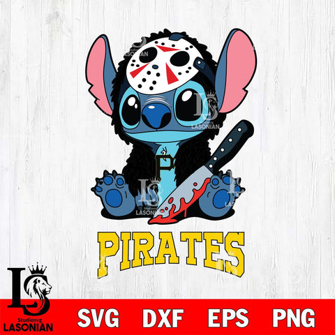 Pittsburgh Pirates Stitch Jason Voorhees Svg Eps Dxf Png File, MLB svg, Digital Download, Instant Download