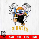 Pittsburgh Pirates Stitch Michael Halloween Svg Eps Dxf Png File, Digital Download, Instant Download