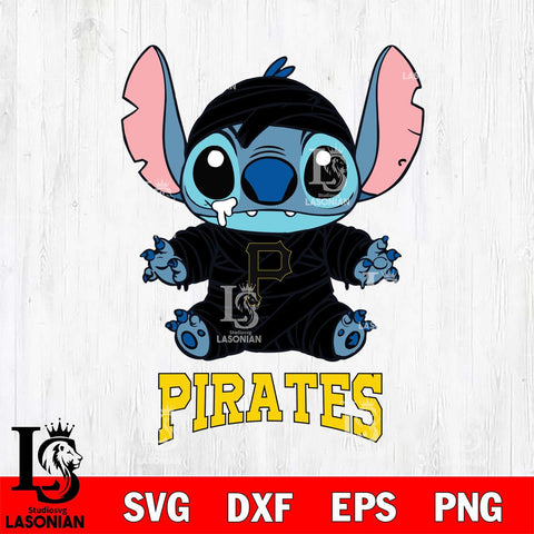 Pittsburgh Pirates Stitch Mummy Svg Eps Dxf Png File, MLB svg, Digital Download, Instant Download