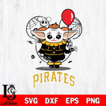 Pittsburgh Pirates Stitch Pennywise Halloween Svg Eps Dxf Png File, Digital Download, Instant Download