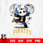 Pittsburgh Pirates Stitch jason voorhees Halloween Svg Eps Dxf Png File, Digital Download, Instant Download