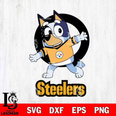 Pittsburgh Steelers Bandit Heeler Rugby Svg Eps Dxf Png File, Digital Download ,Instant Download, Cricut File