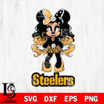 Pittsburgh Steelers Beauty Minnie Mouse Svg Eps Dxf Png File, Digital Download, Instant Download