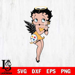 Pittsburgh Steelers Betty Boop Angel Svg Eps Dxf Png File, Digital Download, Instant Download