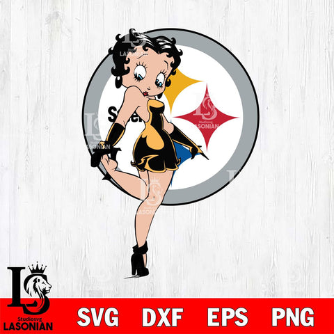 Pittsburgh Steelers Betty Boop Girl Fan Svg Eps Dxf Png File, Digital Download, Instant Download