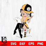 Pittsburgh Steelers Betty Boop Sexy Fan Svg Eps Dxf Png File, Digital Download, Instant Download