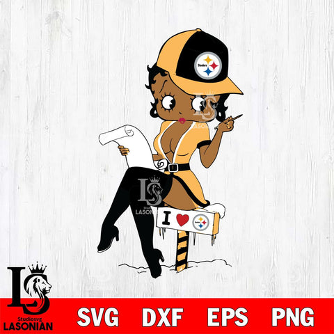 Pittsburgh Steelers Betty Boop Sexy Fan SVG Svg Eps Dxf Png File, Digital Download, Instant Download