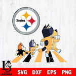 Pittsburgh Steelers Bluey 6 NFL Svg Eps Dxf Png File, Digital Download, Instant Download