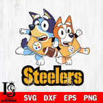 Pittsburgh Steelers Bluey Chilli NFL Svg Eps Dxf Png File, Digital Download, Instant Download