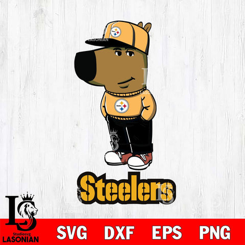 Pittsburgh Steelers Chill Guy Svg