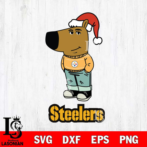 Pittsburgh Steelers Chill Guy Christmas Svg Eps Dxf Png File,NFL Svg Files,Christmas svg ,Digital Download ,Instant Download