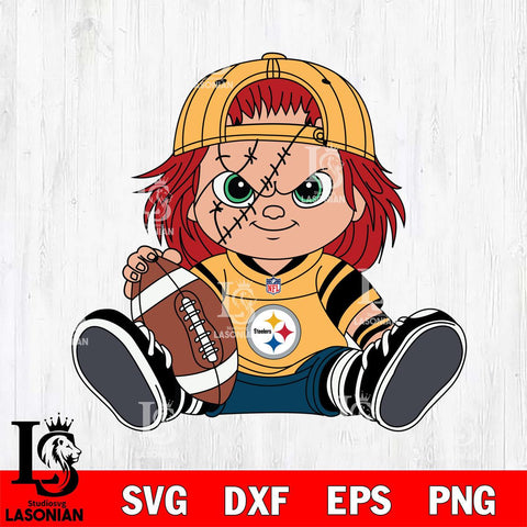 Pittsburgh Steelers Chucky Horror 11 Svg Eps Dxf Png File, NFL svg, Digital Download, Instant Download