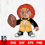 Pittsburgh Steelers Chucky Horror 12 Svg Eps Dxf Png File, NFL svg, Digital Download, Instant Download