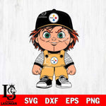 Pittsburgh Steelers Chucky Horror Svg Eps Dxf Png File, NFL svg, Digital Download, Instant Download