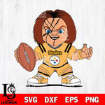 Pittsburgh Steelers Chucky Horror 2 Svg Eps Dxf Png File, NFL svg, Digital Download, Instant Download