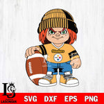 Pittsburgh Steelers Chucky Horror 4 Svg Eps Dxf Png File, NFL svg, Digital Download, Instant Download