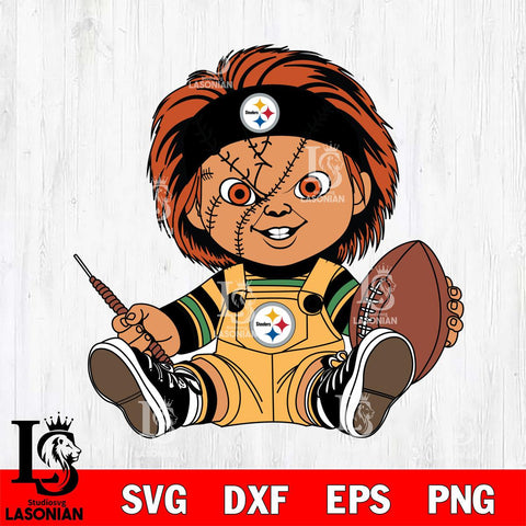 Pittsburgh Steelers Chucky Horror 9 Svg Eps Dxf Png File, NFL svg, Digital Download, Instant Download