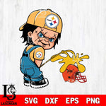 Pittsburgh Steelers Chucky Piss On Cleveland Browns Svg Eps Dxf Png File, Digital Download, Instant Download