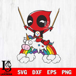 Pittsburgh Steelers Cute Deadpool Rainbow Svg Eps Dxf Png File, Digital Download, Instant Download