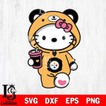 Pittsburgh Steelers Cute Hello Kitty Svg Eps Dxf Png File, Digital Download, Instant Download