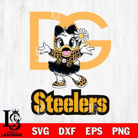 Pittsburgh Steelers Dolce And Gabbana Daisy Duck Disney Svg Eps Dxf Png File, Digital Download, Instant Download