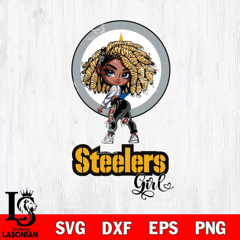 Pittsburgh Steelers Fan Girl Svg Eps Dxf Png File, Digital Download, Instant Download