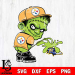 Pittsburgh Steelers Frankenstein Piss On Baltimore Ravens Svg Eps Dxf Png File, Digital Download, Instant Download