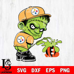 Pittsburgh Steelers Frankenstein Piss On Cincinnati Bengals Svg Eps Dxf Png File, Digital Download, Instant Download