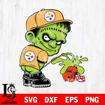 Pittsburgh Steelers Frankenstein Piss On Cleveland Browns Svg Eps Dxf Png File, Digital Download, Instant Download