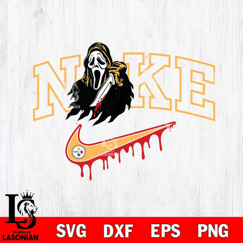 Pittsburgh Steelers Ghostface Nike Svg Eps Dxf Png File, Digital Download, Instant Download