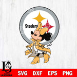 Pittsburgh Steelers Glamorous Minnie Svg Eps Dxf Png File, Digital Download, Instant Download