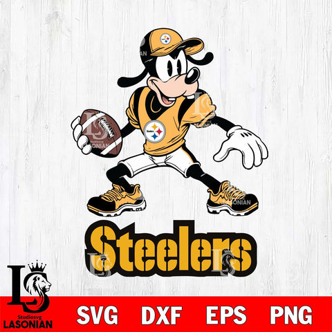 Pittsburgh Steelers Goofy Disney, Svg Eps Dxf Png File, Digital Download