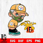 Pittsburgh Steelers Hannibal Lecter Piss On Cincinnati Bengals Svg Eps Dxf Png File, Digital Download, Instant Download