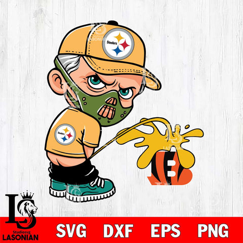 Pittsburgh Steelers Hannibal Lecter Piss On Cincinnati Bengals Svg Eps Dxf Png File, Digital Download, Instant Download