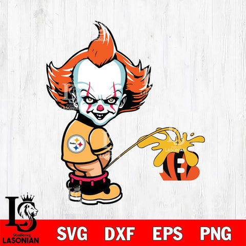 Pittsburgh Steelers IT Piss On Cincinnati Bengals Svg Eps Dxf Png File, Digital Download, Instant Download