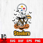 Pittsburgh Steelers Jack Skellington 2 halloween Svg Eps Dxf Png File, Digital Download, Instant Download