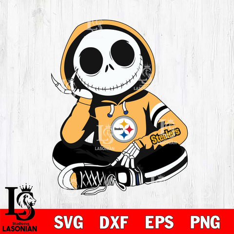 Pittsburgh Steelers Jack Skellington halloween Svg Eps Dxf Png File, Digital Download, Instant Download