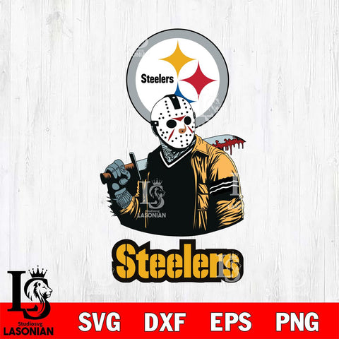 Pittsburgh Steelers Jason Voorhees 10 Svg Eps Dxf Png File, Digital Download