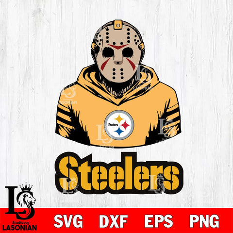 Pittsburgh Steelers Jason Voorhees 4 Svg Eps Dxf Png File, Digital Download